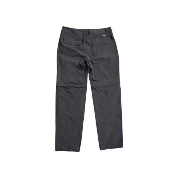 Columbia Mens Convertible Hiking Pants Gray Size 14Nylon Lightweight Outdoor